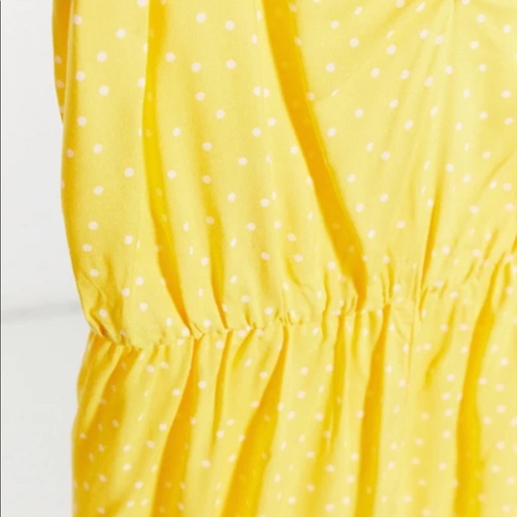 ASOS Miss Selfridge romper in ochre spot - Picture 4 of 4
